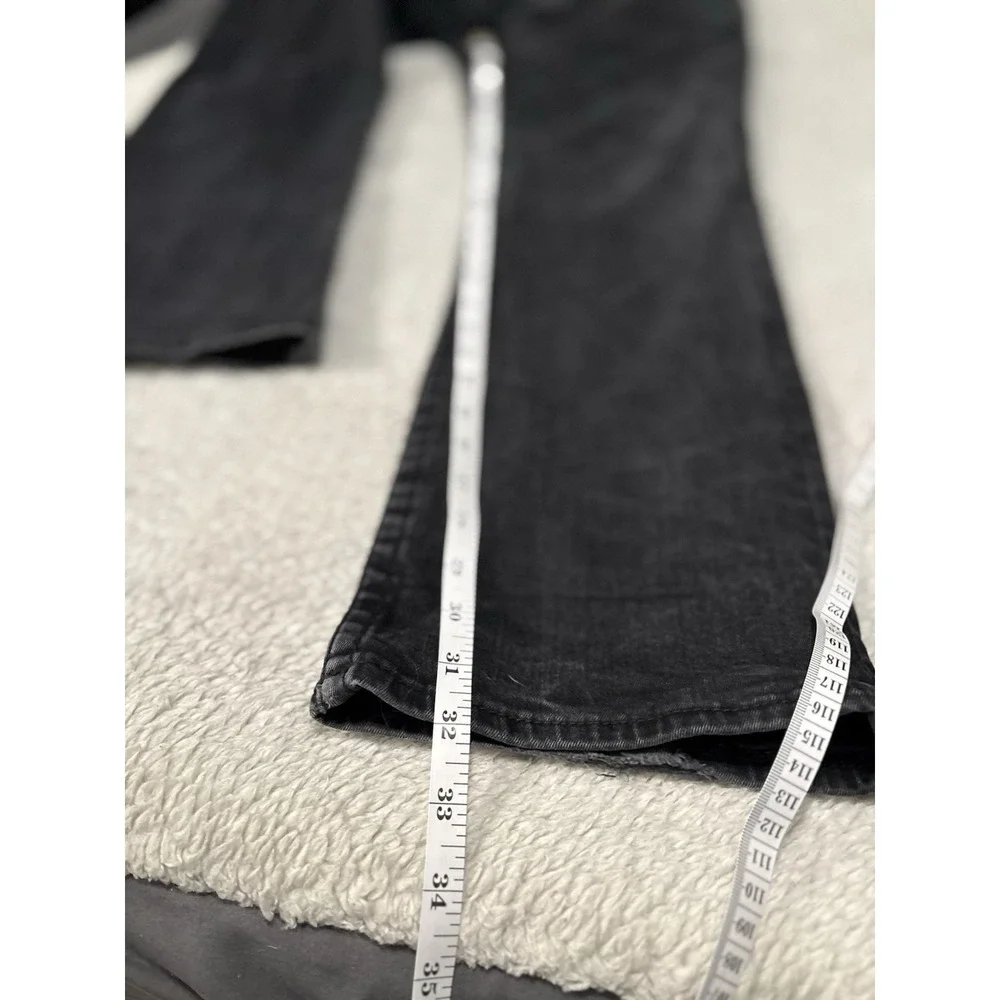 True Religion Ricky Relaxed‎ Straight Jeans Men's 36x32 Black Faded Flap Pocket